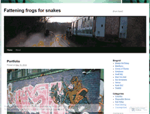 Tablet Screenshot of frogsnakes.wordpress.com