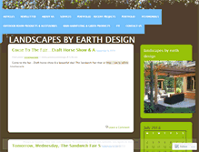 Tablet Screenshot of landscapesbyearthdesign.wordpress.com