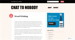 Desktop Screenshot of chattonobody.wordpress.com