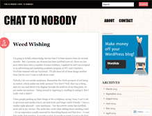 Tablet Screenshot of chattonobody.wordpress.com