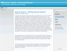 Tablet Screenshot of mooreintoinnovation.wordpress.com