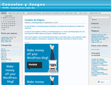Tablet Screenshot of consolasyjuegos.wordpress.com