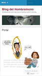 Mobile Screenshot of hombremono.wordpress.com