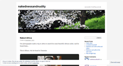 Desktop Screenshot of nakednessandnudity.wordpress.com