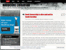 Tablet Screenshot of hardcorelibrarian.wordpress.com