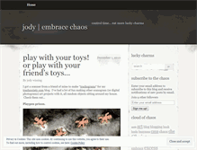Tablet Screenshot of embracechaos.wordpress.com