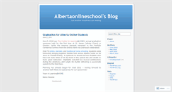 Desktop Screenshot of albertaonlineschool.wordpress.com