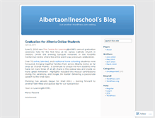 Tablet Screenshot of albertaonlineschool.wordpress.com