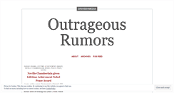 Desktop Screenshot of outrageousrumors.wordpress.com