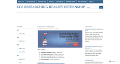 Desktop Screenshot of ccsinternship.wordpress.com