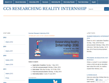 Tablet Screenshot of ccsinternship.wordpress.com