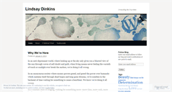 Desktop Screenshot of lindsaydinkins.wordpress.com