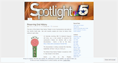 Desktop Screenshot of nbc5spotlight.wordpress.com