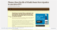 Desktop Screenshot of khalidawan.wordpress.com