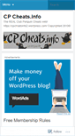 Mobile Screenshot of cpcheatsinfo2.wordpress.com