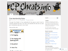 Tablet Screenshot of cpcheatsinfo2.wordpress.com