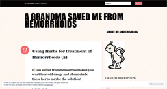 Desktop Screenshot of hemorrhoidsblog.wordpress.com