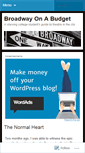 Mobile Screenshot of broadwayonabudget.wordpress.com