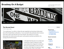 Tablet Screenshot of broadwayonabudget.wordpress.com