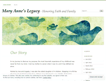 Tablet Screenshot of maryanneslegacy.wordpress.com