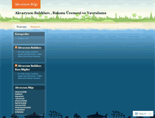 Tablet Screenshot of akvaryumbilgi.wordpress.com