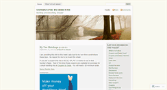 Desktop Screenshot of conducivetodiscuss.wordpress.com