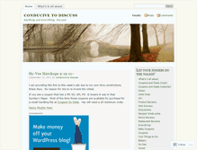 Tablet Screenshot of conducivetodiscuss.wordpress.com