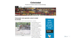 Desktop Screenshot of ciclociudad.wordpress.com