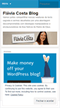 Mobile Screenshot of flaviagcosta.wordpress.com