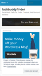 Mobile Screenshot of fuckbuddyfinder.wordpress.com