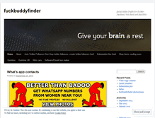 Tablet Screenshot of fuckbuddyfinder.wordpress.com