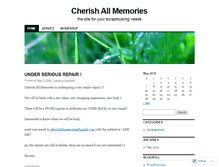 Tablet Screenshot of cherishallmemories.wordpress.com