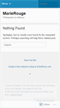 Mobile Screenshot of marierouge.wordpress.com
