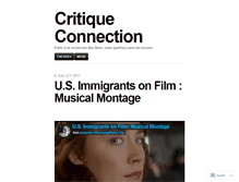 Tablet Screenshot of critiqueconnection.wordpress.com