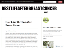 Tablet Screenshot of bestlifeafterbreastcancer.wordpress.com