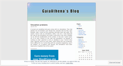 Desktop Screenshot of gaiaathena.wordpress.com