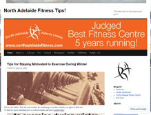 Tablet Screenshot of northadelaidefitness.wordpress.com