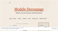 Desktop Screenshot of modeledecoupage.wordpress.com