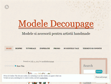 Tablet Screenshot of modeledecoupage.wordpress.com