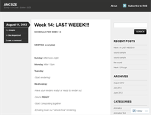 Tablet Screenshot of amcsize.wordpress.com