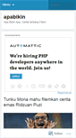 Mobile Screenshot of apabikin.wordpress.com