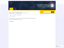 Tablet Screenshot of fyrelight.wordpress.com