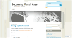 Desktop Screenshot of becomingmandikaye.wordpress.com