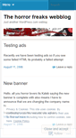 Mobile Screenshot of horrorfreaks.wordpress.com