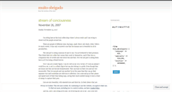 Desktop Screenshot of muitobrigado.wordpress.com