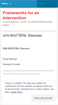 Mobile Screenshot of frameworksforanintervention.wordpress.com