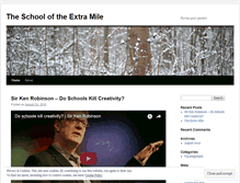 Tablet Screenshot of myextramile.wordpress.com