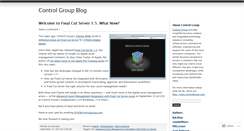 Desktop Screenshot of controlgroupblog.wordpress.com