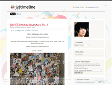 Tablet Screenshot of jyjtimeline.wordpress.com