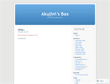 Tablet Screenshot of akubox.wordpress.com